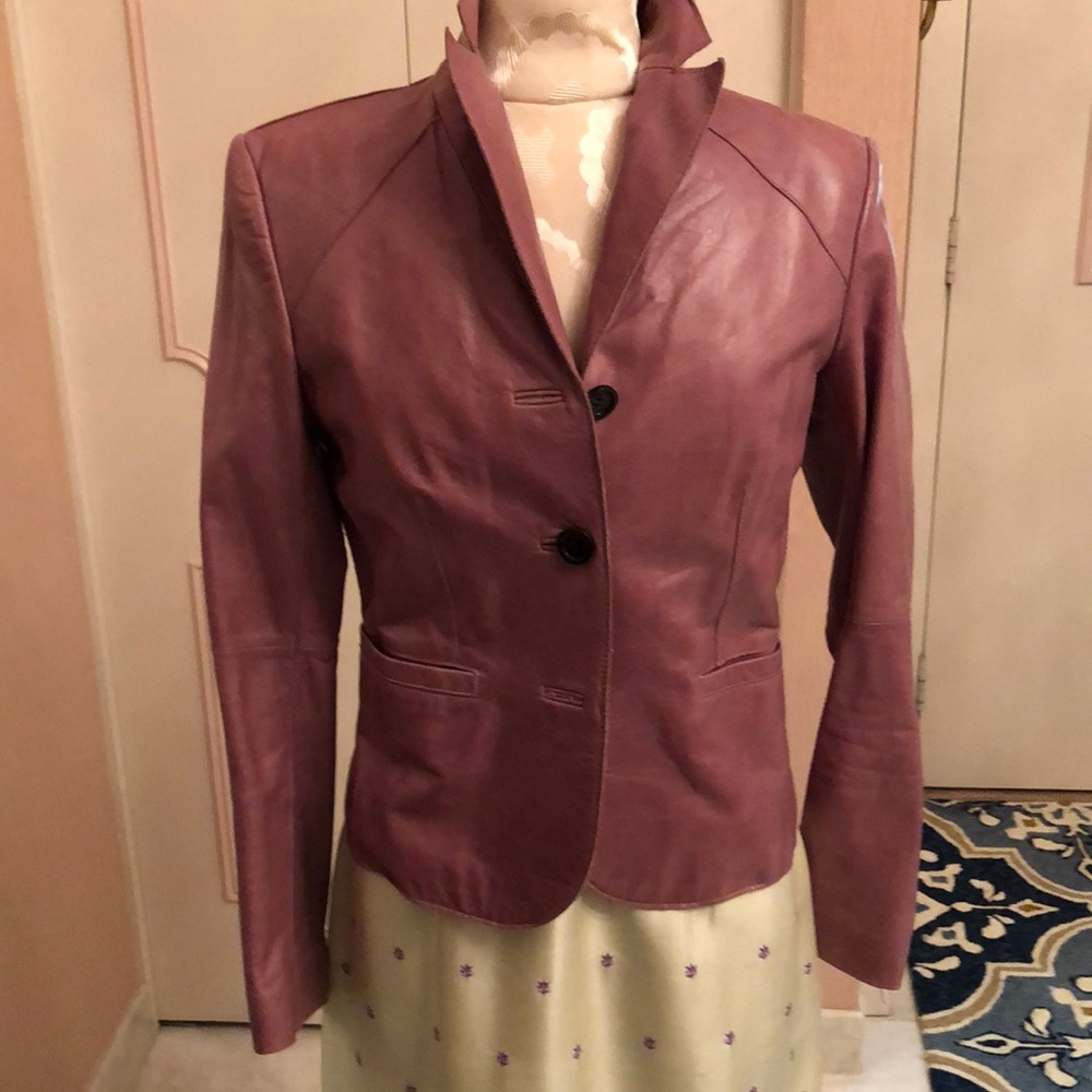 VINTAGE ANN TAYLOR LEATHER JACKET